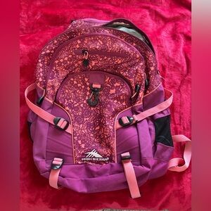 High Sierra Pink and Purple Backpack
